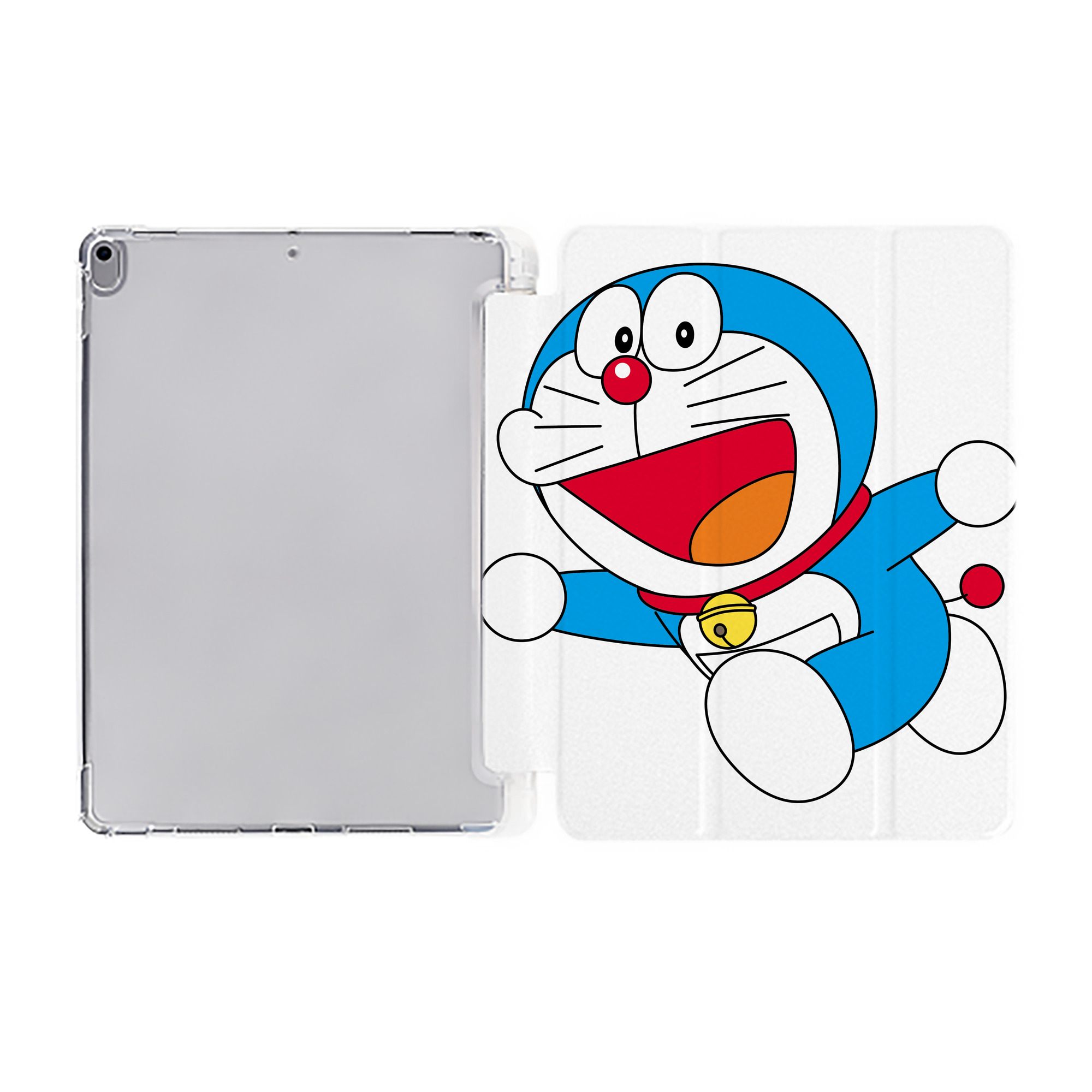 （画像用） ドラえもん Doraemon IPad ケース ペン収納付き 三つ折りスタンド PUレザー×シリコン 対応機種9.5/10.5/10.9インチ